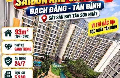 Bán căn hộ Saigon Airport Plaza 93m2, 2PN  , Sổ riêng 7.5tỷ