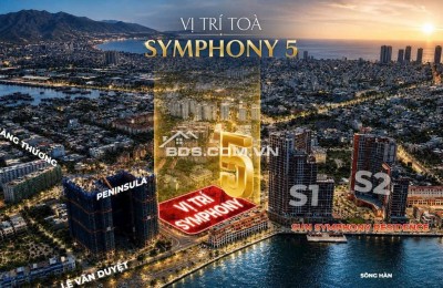 Bán căn hộ Symphony 5, trực diện sông Hàn, xem pháo hoa DIFF đỉnh cao, từ 1,9 tỷ sở hữu ngay
