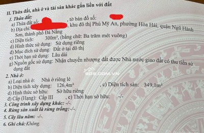 Bán biệt thự ven sông khu đô thị Phú Mỹ An, Đà Nẵng diện tích 300m², hồ bơi riêng, sàn 349,1m² Lô 6, Khu đô thị Phú Mỹ An, Đường Song Hào,