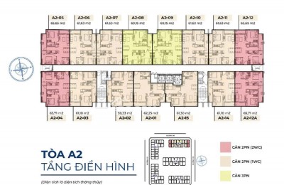 Căn 2 phòng ngủ tại Hacom Ocean City 1 Nam Khánh Hoà