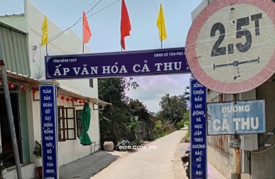 Bán lô đất thổ cư đẹp tại Cả Thu 2, Phú Thạnh, Tân Phú Đông giá 1ty490 sỏ hữu 1286m2