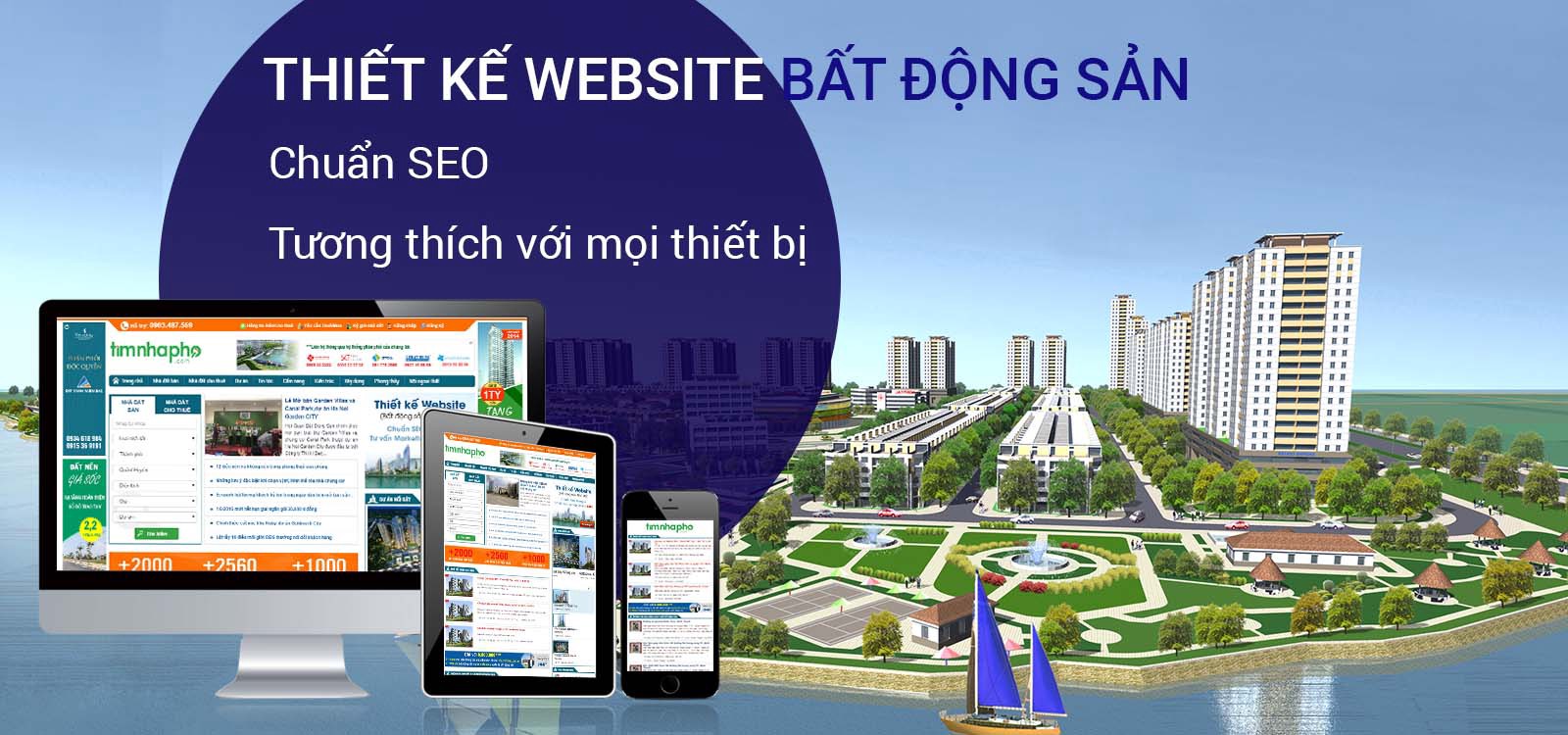 thiết kế website bất động sản Hưng Yên